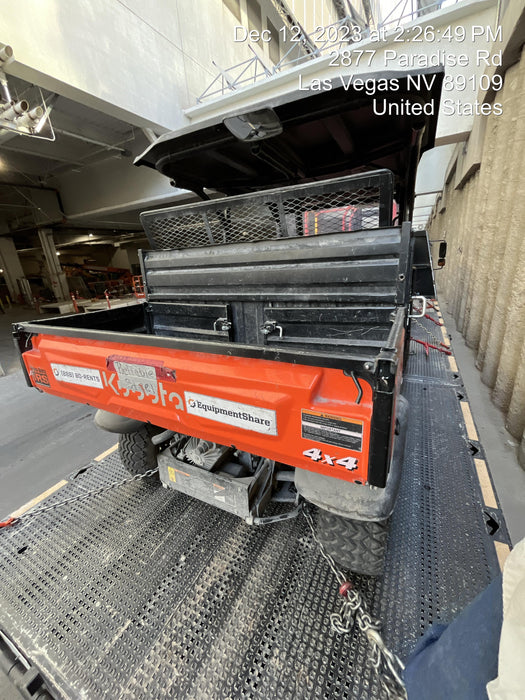 2022 Kubota RTV-X1140W-H Plastic Canopy, Windshield Acrylic Clear, LED Strobe Light, Wire Harness Kit, Back up Alarm