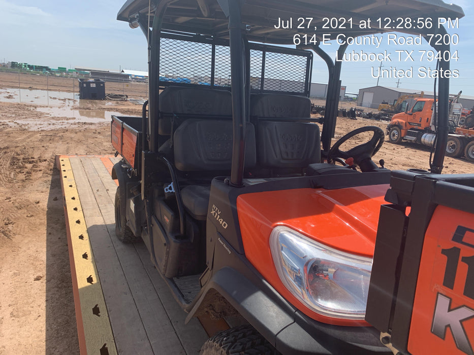 2020 Kubota RTV-X1140W-H Canopy, 4-Seater, Diesel, Windshield Acrylic Clear, LED Strobe, Backup Alarm