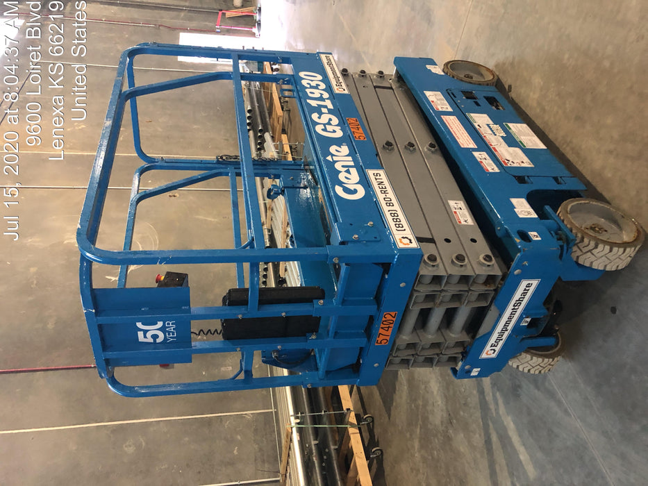 2016 Genie GS-1930 Standard Rental Specs