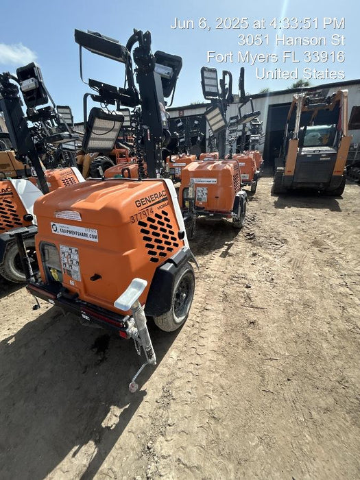 2023 Generac MLT2 Diesel, Flex Switch 120V Input, Powerzone Controller, 
(4) 320W LED Lights, 4kW Generator, 39.9 Gal Fuel Tank, 2" Ball, T3