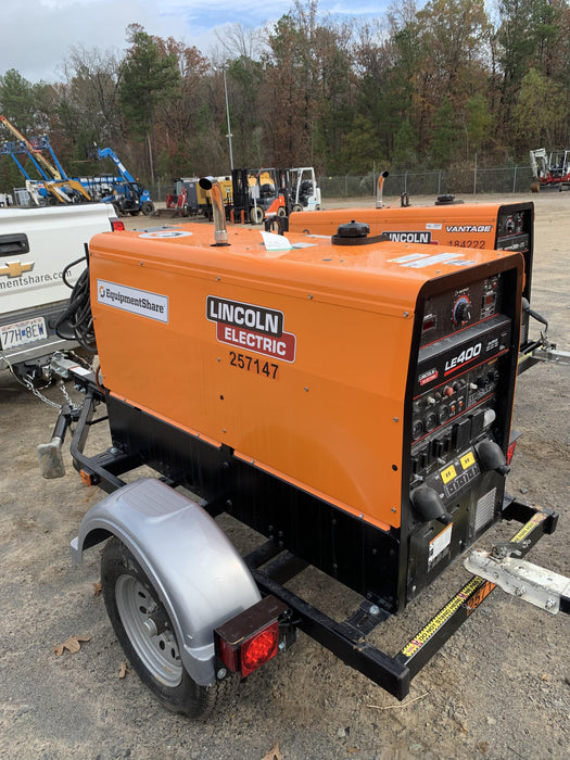 2022 Lincoln Electric LE400 Kubota V1505, Trlr, Cable Rack, Light Kit, ES Decals, T3