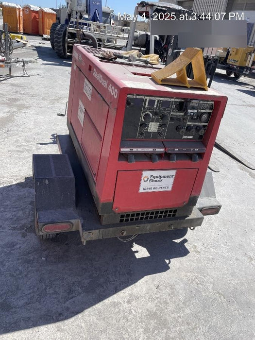 2022 Shindaiwa DGW400MDL Kubota D902 Engine, 23 HP, Dual Op Welder, Wire, Arc, Droop Stick, Tig, and CC Stick Functionality, Simulphase, 3 Phase and 1 Phase Gen Output, Single Axle NB Trlr, Slr Trckl Chrg 12V 12W, Fire Ext