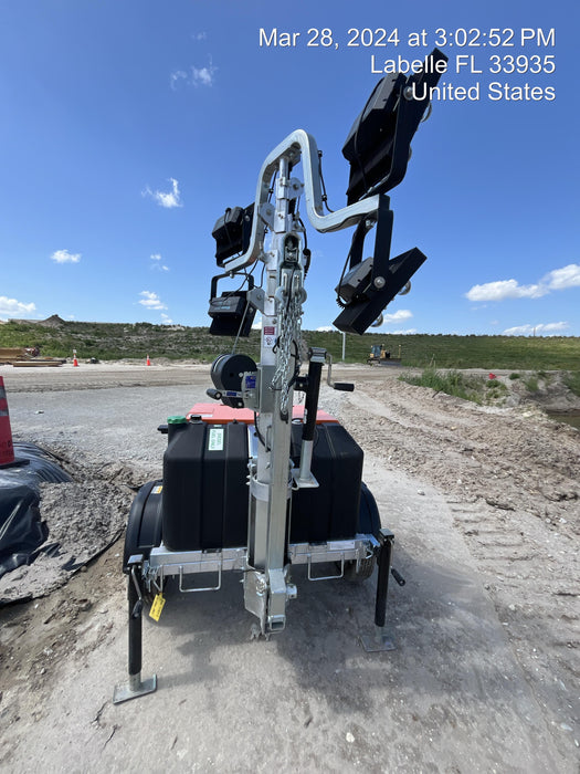 2023 Wanco WLTT-4MM4K Diesel, Deep Sea Controller, Shore Power Plug, Auto Start, (4) 350W LED Floodlights, 4kW Generator, 60 Gal Fuel Tank, 2" Ball, T3