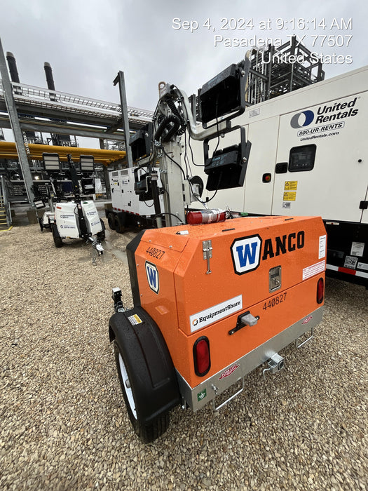 2024 Wanco WLTT-4MM4K Diesel, Deep Sea Controller, Shore Power Plug, Auto Start, (4) 350W LED Floodlights, 4kW Generator, 60 Gal Fuel Tank, 2" Ball, T3