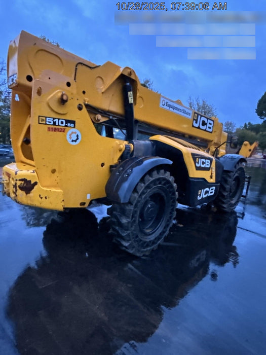 2020 JCB 510-56 Canopy, Solid Tires, Work Lights, Beacon, Aux Hydraulics, Back up Alarm, Lifting Eye, ES Decals
