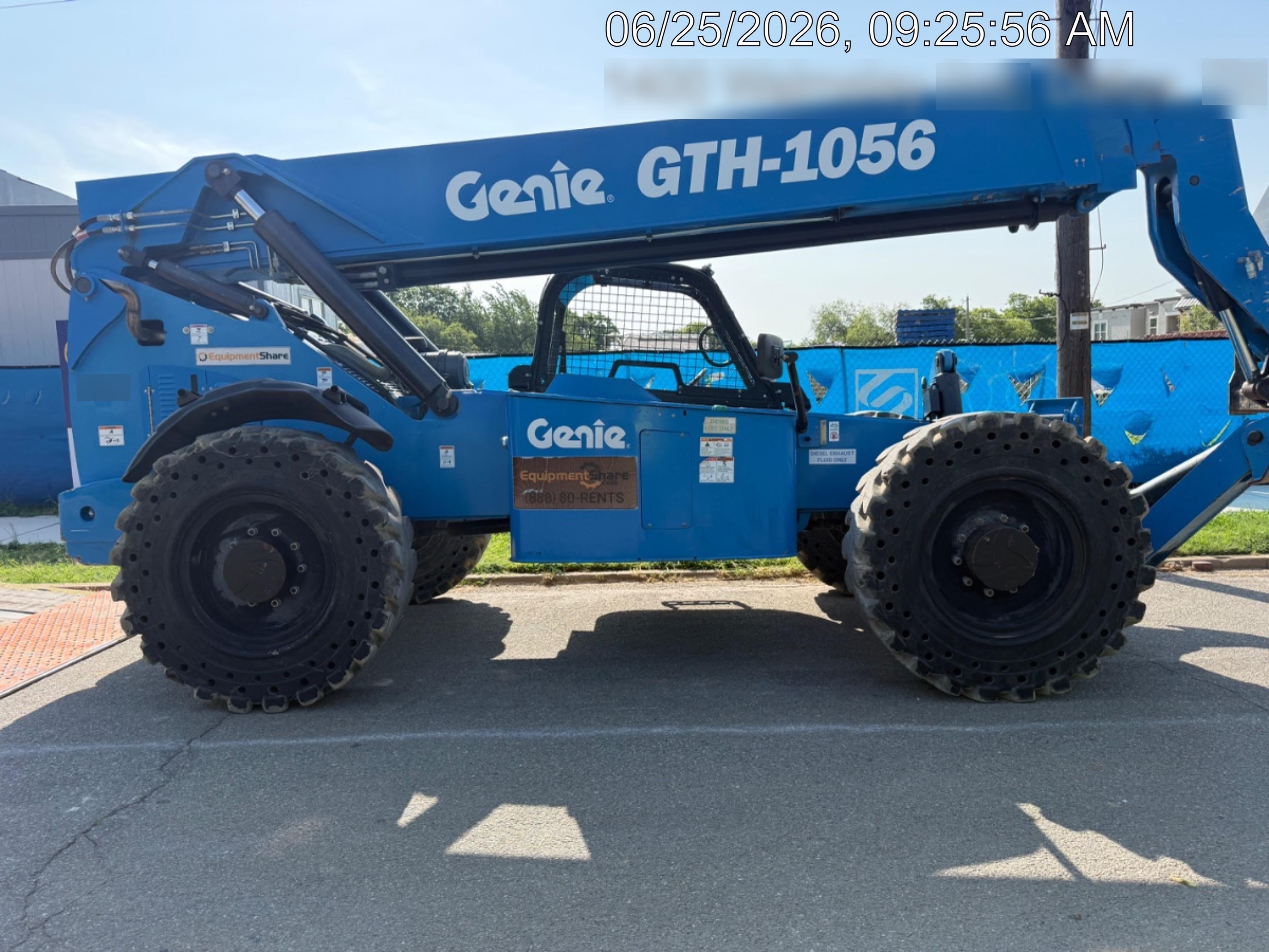 2018 Genie GTH-1056 Genie GTH-1056 w/Open ROPS, FF Tires, Work Light/Beacon, 60" Carriage and Forks
