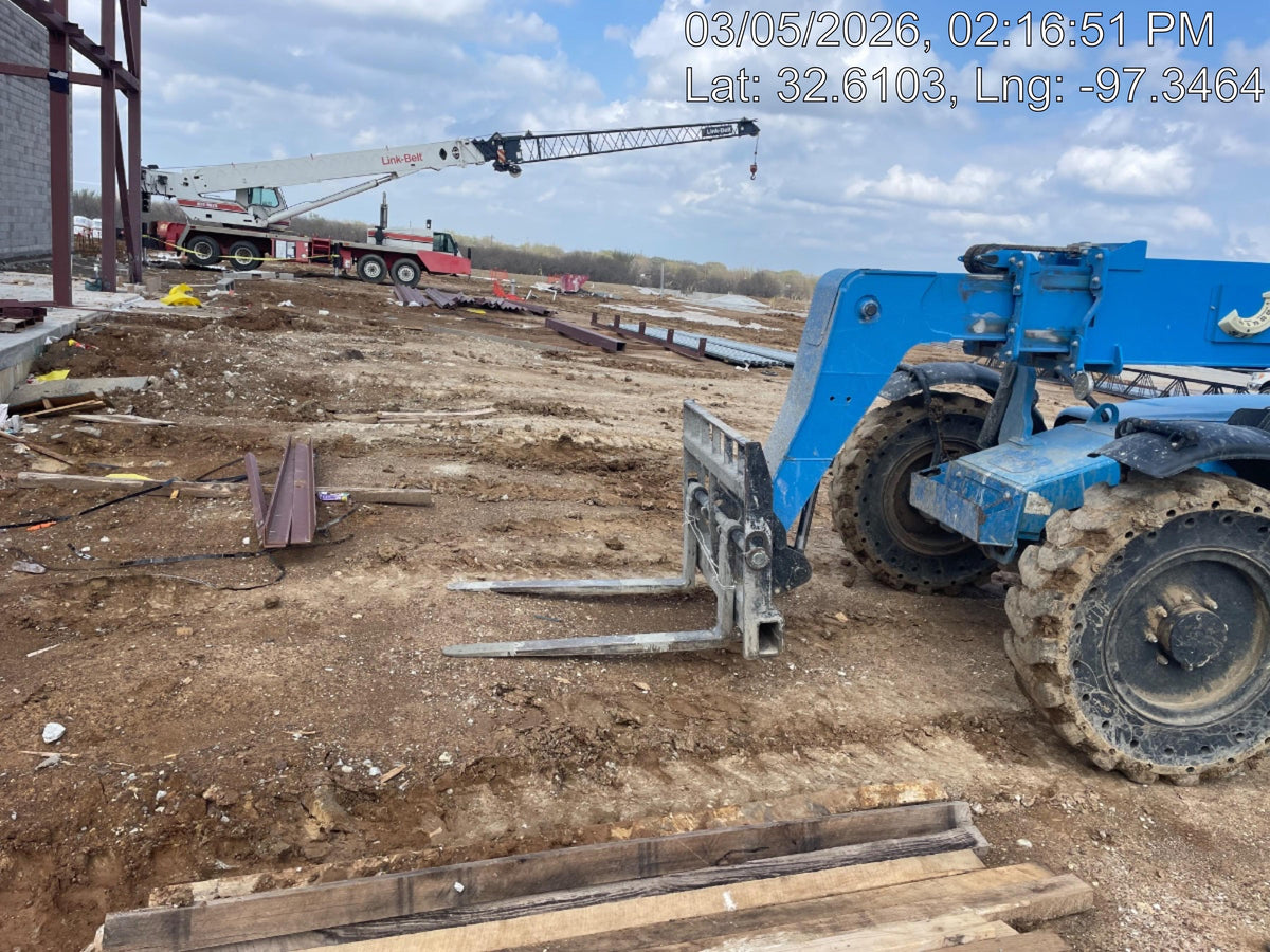 2018 Genie GTH-636 Genie GTH-636 w/Open ROPS, Solid Tires, Work Light/Beacon, 48" Carriage and Forks