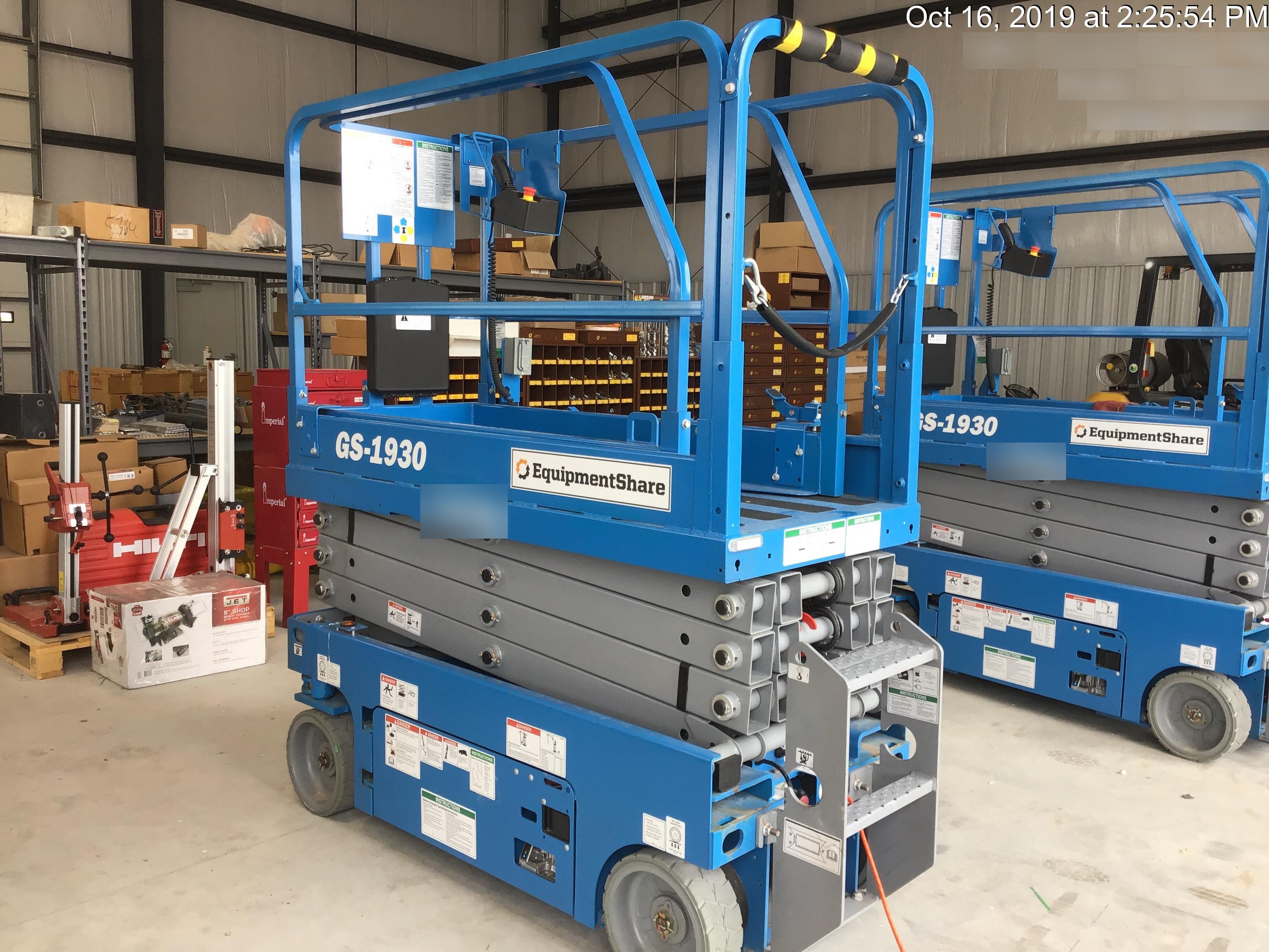 2019 Genie GS-1930 Fixed rails with chain Entry