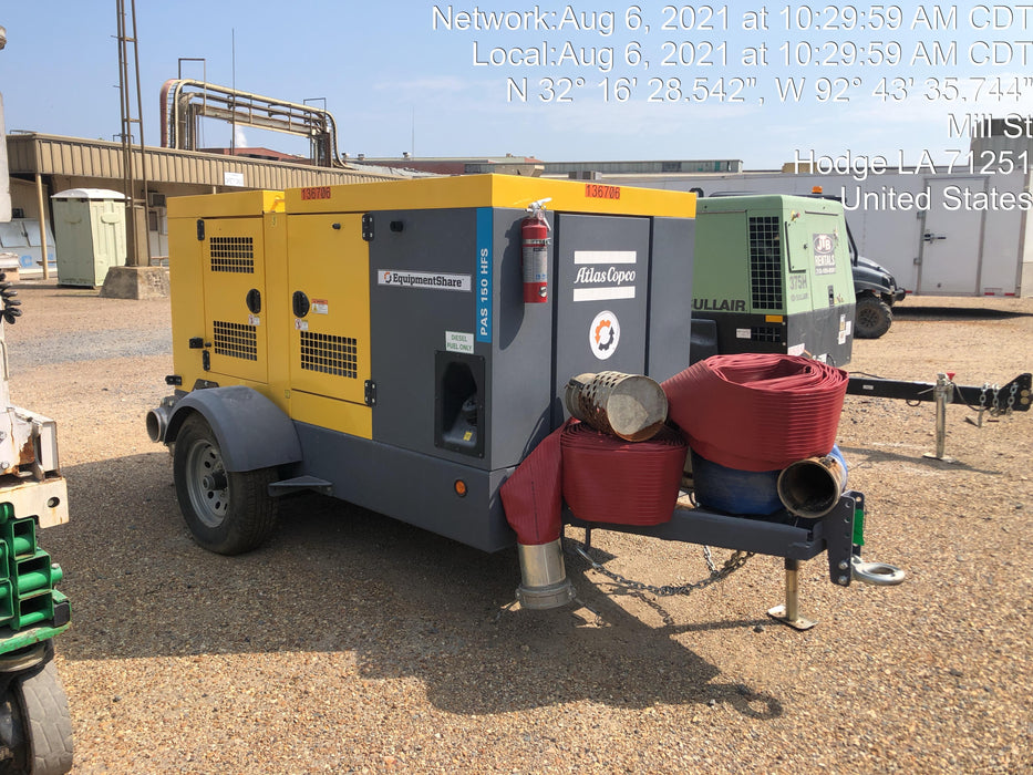 2021 ATLAS COPCO PAS 150 HF CS Enclosed