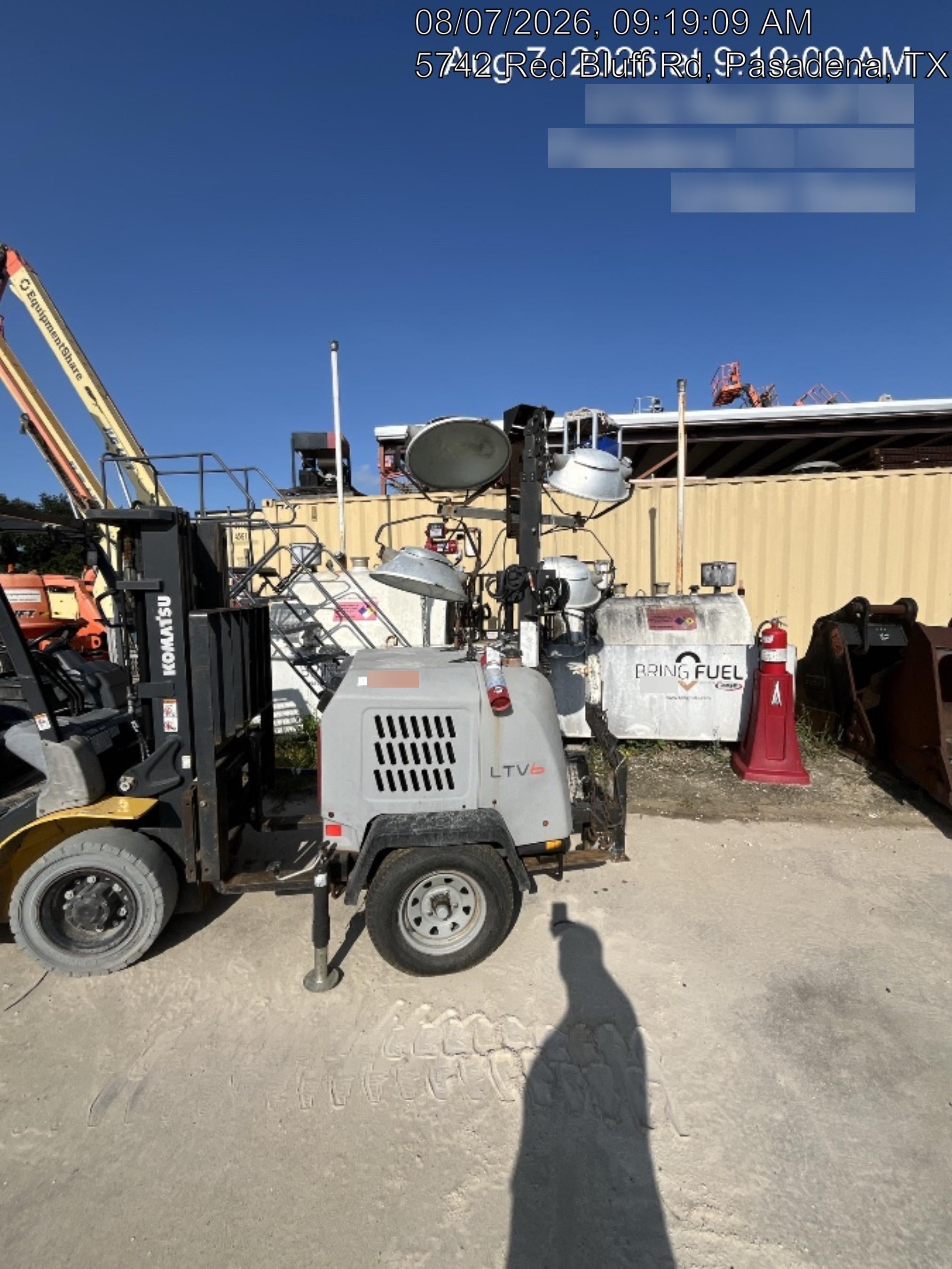 2019 Wacker Neuson LTV6L-MH Wacker Neuson LTV6L Mobile Light Tower w/Fuel Level Sensor Installed