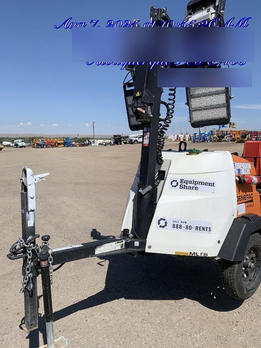 2024 Generac MLT2 Diesel, Flex Switch 120V Input, Powerzone Controller, 
(4) 320W LED Lights, 4kW Generator, 39.9 Gal Fuel Tank, 2" Ball, T3