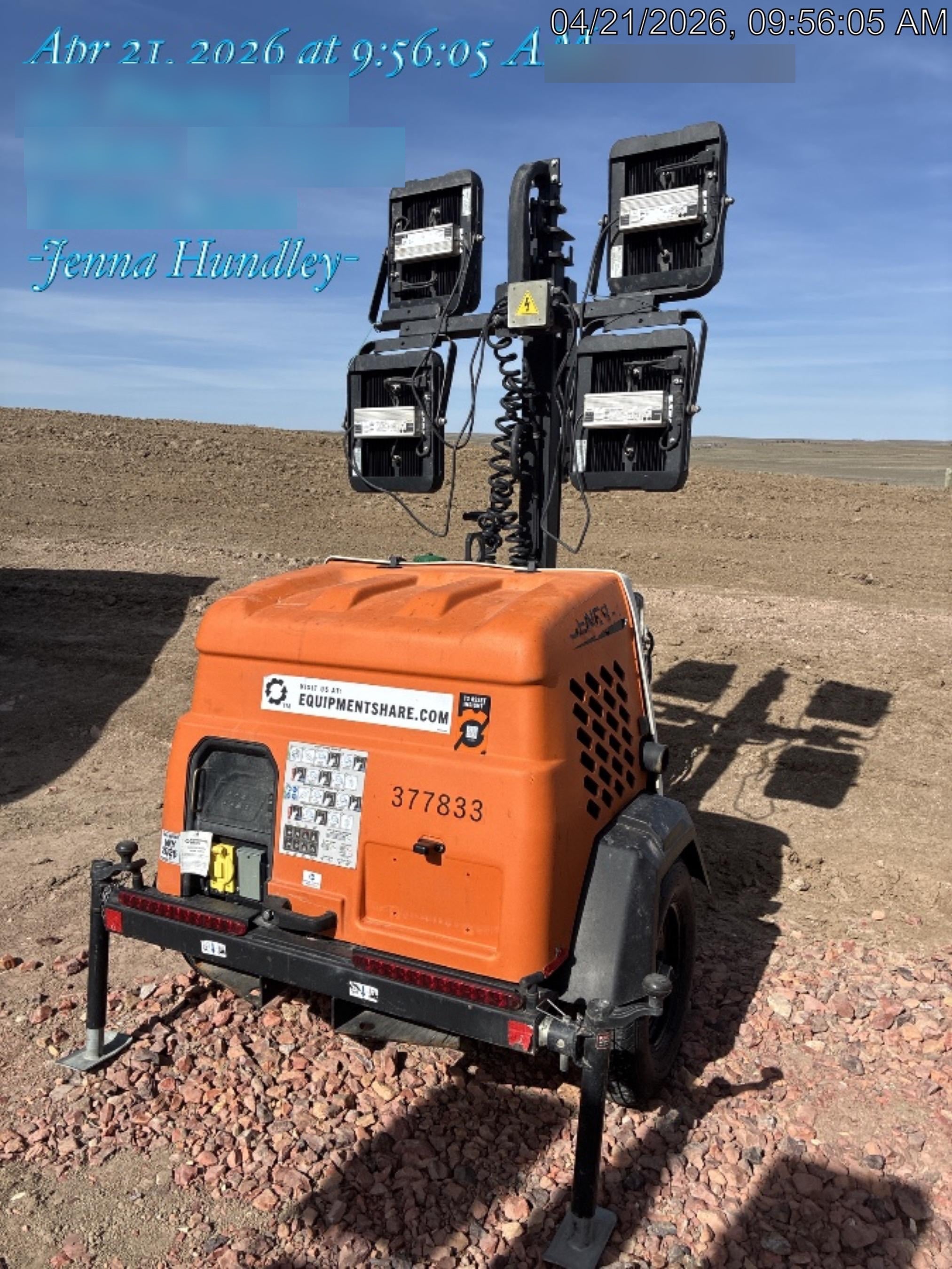 2023 Generac MLT2 Diesel, Flex Switch 120V Input, Powerzone Controller, 
(4) 320W LED Lights, 4kW Generator, 39.9 Gal Fuel Tank, 2" Ball, T3