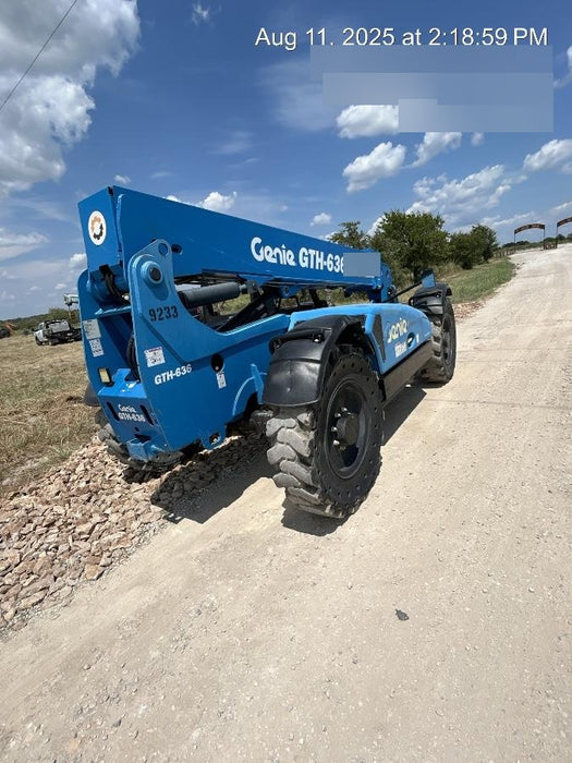 2018 Genie GTH-636 Genie GTH-636 w/Open ROPS, Solid Tires, Work Light/Beacon, 48" Carriage and Forks