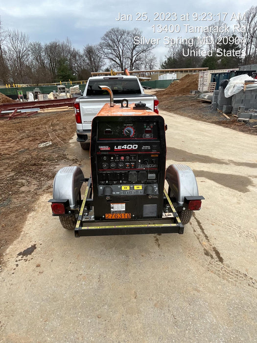 2022 Lincoln Electric LE400 Kubota V1505, Trlr, Cable Rack, Light Kit, ES Decals, T3