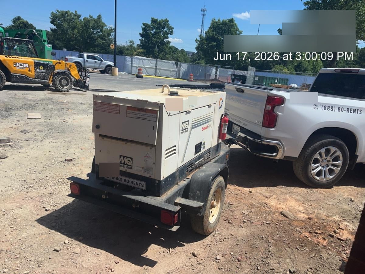 2019 Multiquip DLW400ESA4 Dual Pack, Trailer Mounted