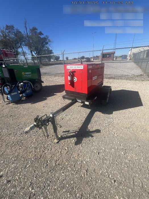 2022 Shindaiwa DGW400MDL Kubota D902 Engine, 23 HP, Dual Op Welder, Wire, Arc, Droop Stick, Tig, and CC Stick Functionality, Simulphase, 3 Phase and 1 Phase Gen Output, Single Axle NB Trlr, Slr Trckl Chrg 12V 12W, Fire Ext