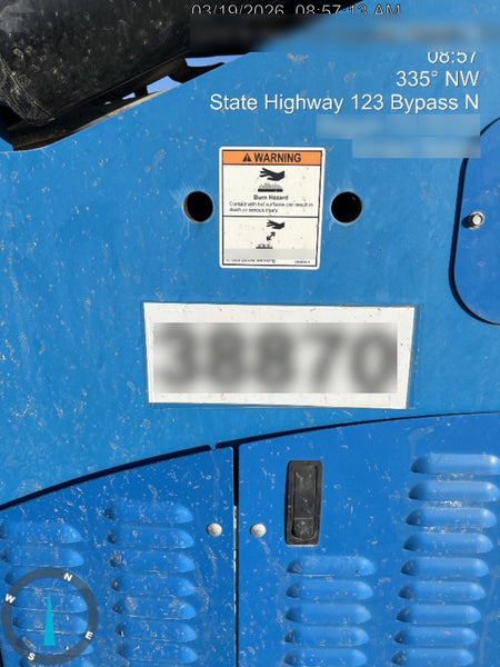 2019 Genie GTH-1056 Canopy, Solid RT Tires, LED Work Lights, Beacon 60" QA Carriage, 60" Forks