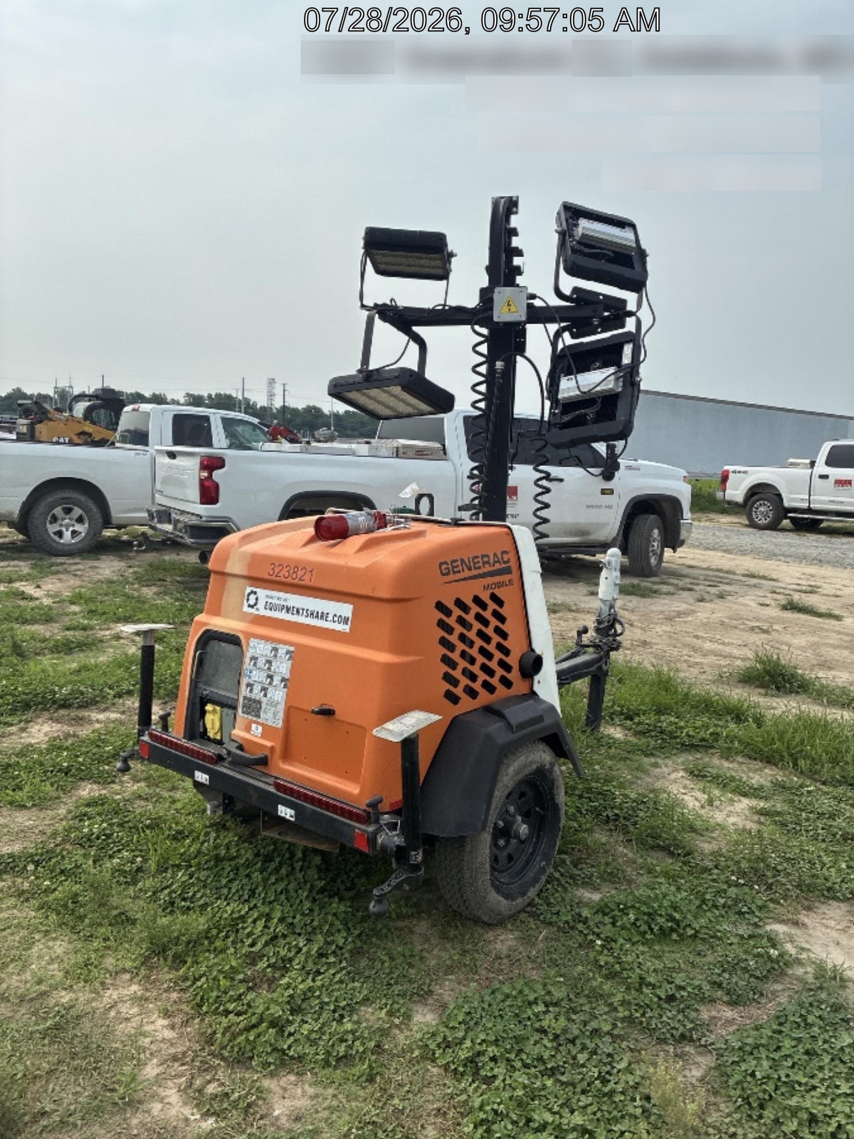 2023 Generac MLT2 Diesel, Flex Switch 120V Input, Powerzone Controller, (4) 320W LED Lights, 4kW Generator, 39.9 Gal Fuel Tank, 2" Ball, T3