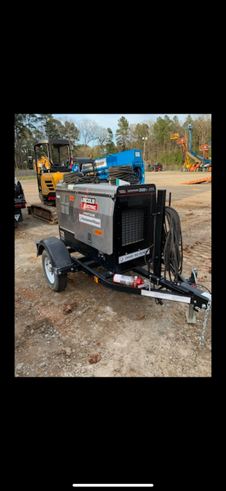 2019 Lincoln Electric Vantage 322 Ready-Pak 3, Two Wheel Trailer, Fender and Light Kit, Cable Rack