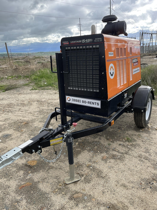 2021 Lincoln Electric Vantage 549X Ready Pak 3, ORANGE (includes trailer, cable rack, fender light kit)