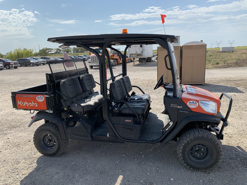 2021 Kubota RTV-X1140W-H Plastic Canopy, Windshield Acrylic Clear, LED Strobe Light, Wire Harness Kit, Back up Alarm
