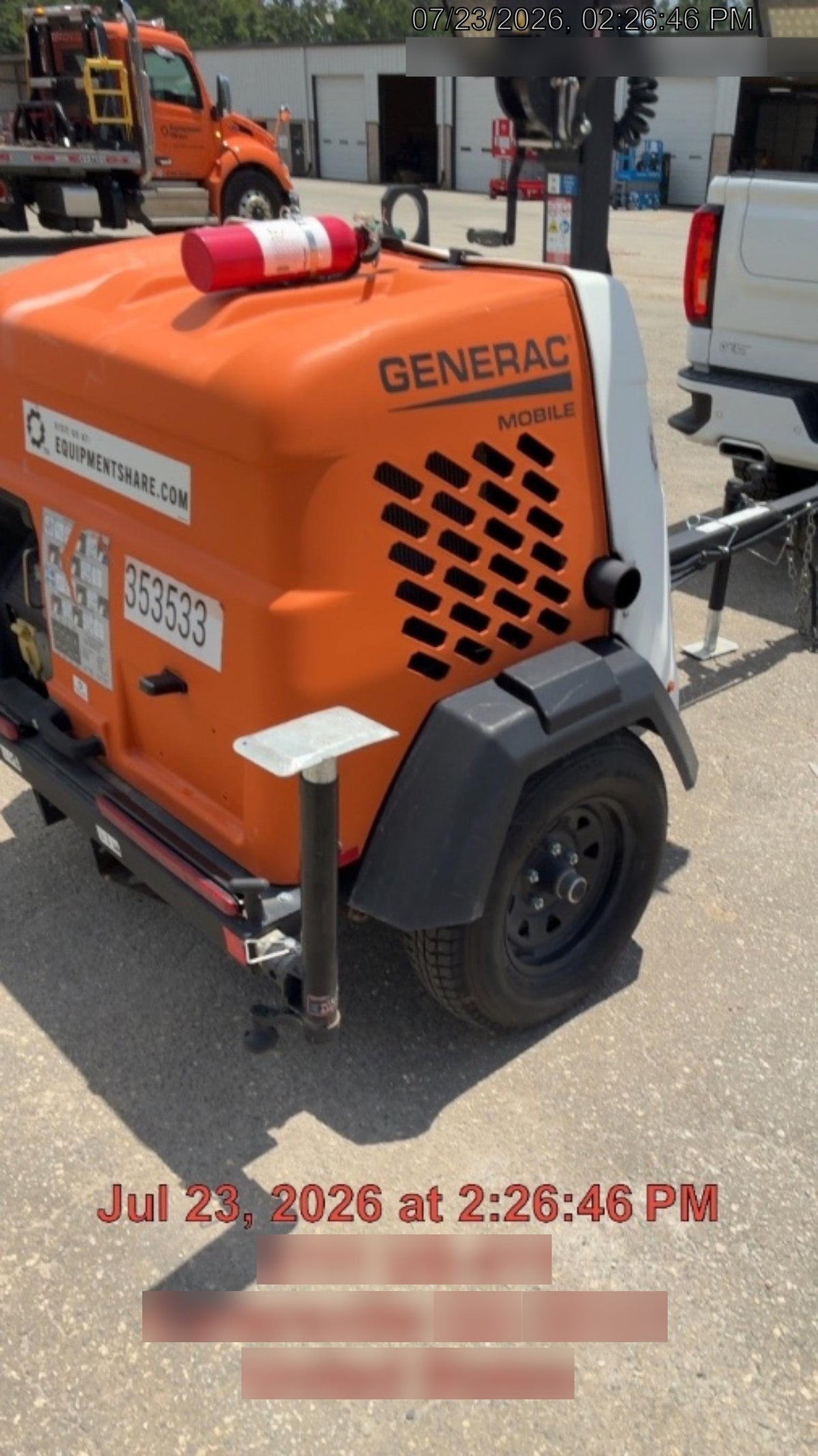 2023 Generac MLT2 Diesel, Flex Switch 120V Input, Powerzone Controller, (4) 320W LED Lights, 4kW Generator, 39.9 Gal Fuel Tank, 2" Ball, T3