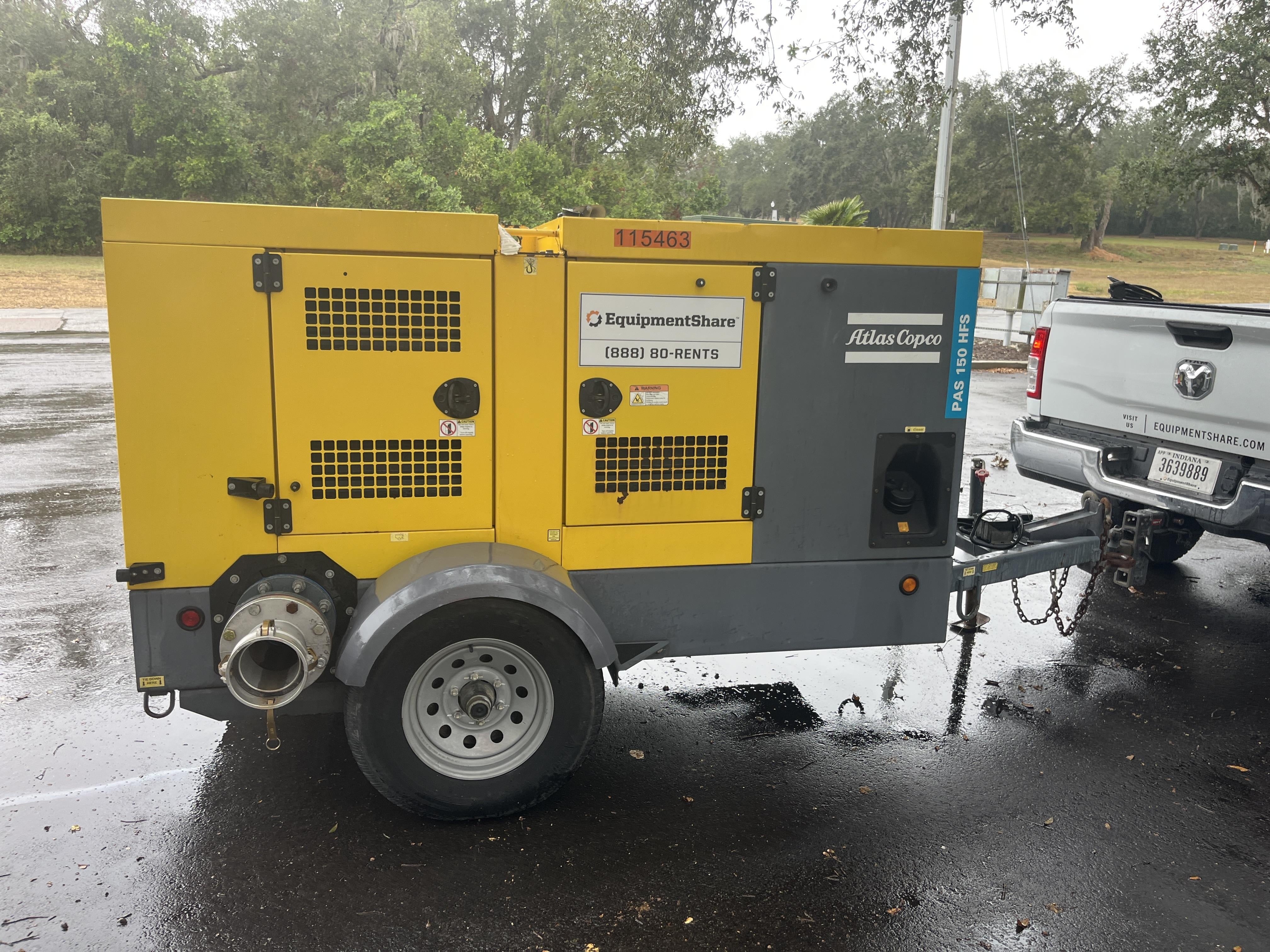 2020 ATLAS COPCO PAS 150 HF CS Enclosed