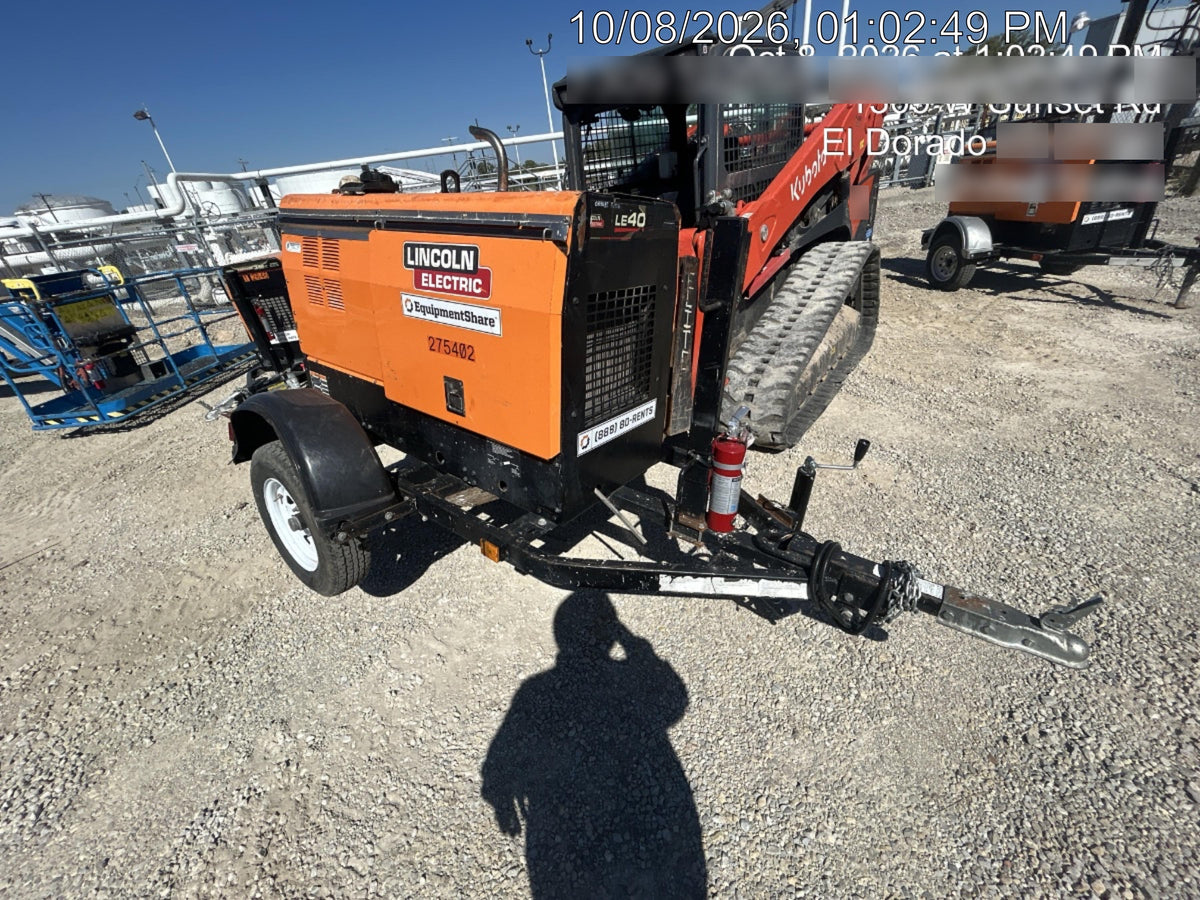 2022 Lincoln Electric LE400 Kubota V1505, Trlr, Cable Rack, Light Kit, ES Decals, T3