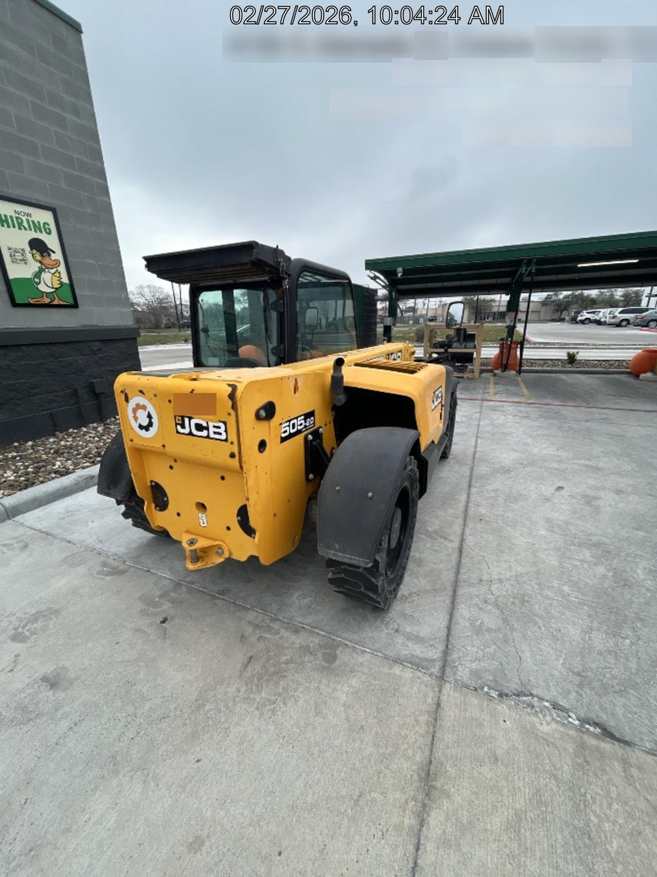 2020 JCB 505-20TC Cab/Heat/Air, Solid Tires, Work Lights, Beacon, Aux Hydraulics, Back up Alarm, ES Decals
