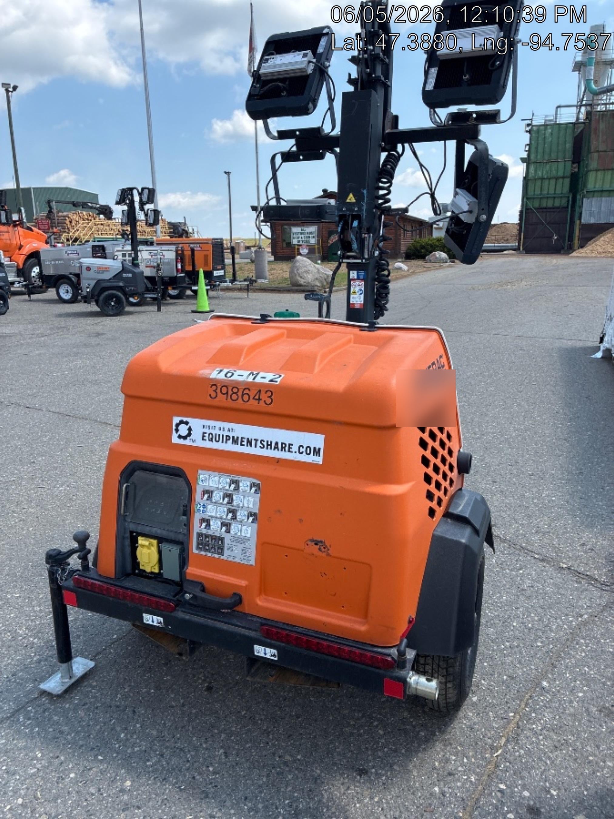 2024 Generac MLT2 Diesel, Flex Switch 120V Input, Powerzone Controller, 
(4) 320W LED Lights, 4kW Generator, 39.9 Gal Fuel Tank, 2" Ball, T3