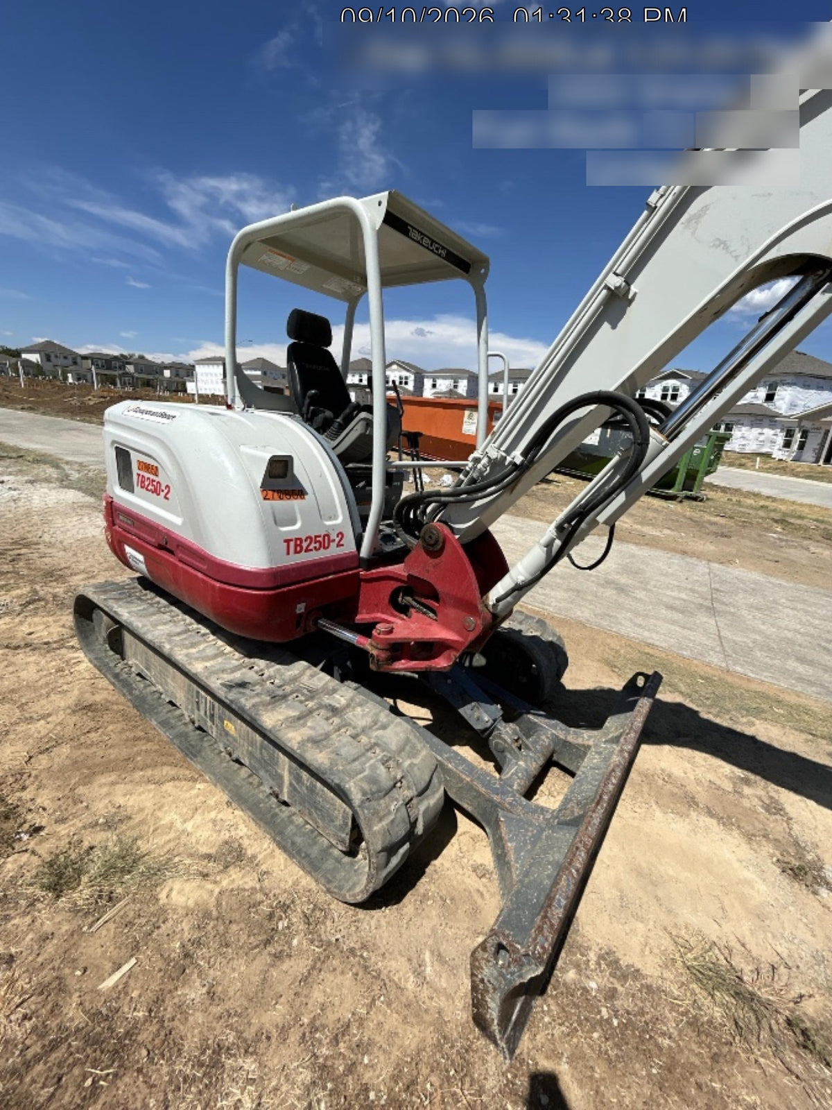 2022 TAKEUCHI TB250-2R