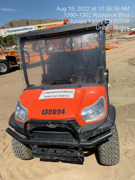 2022 Kubota RTV-X1140W-H Plastic Canopy, Windshield Acrylic Clear, LED Strobe Light, Wire Harness Kit, Back up Alarm