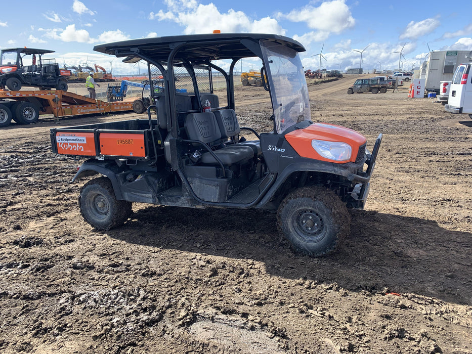 2022 Kubota RTV-X1140W-H Plastic Canopy, Windshield Acrylic Clear, LED Strobe Light, Wire Harness Kit, Back up Alarm
