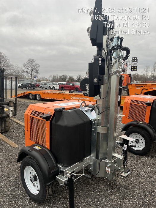 2024 Wanco WLTT-4MM4K Diesel, Deep Sea Controller, Shore Power Plug, Auto Start, (4) 350W LED Floodlights, 4kW Generator, 60 Gal Fuel Tank, 2" Ball, T3