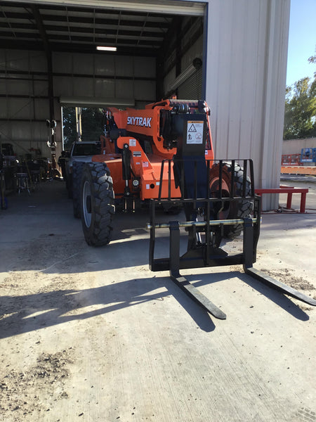 2019 Skytrak 6036 Cab/Heat/Air, Solid Tires, LED Work Lights, Beacon w/50" Carriage, 48" Pallet Forks