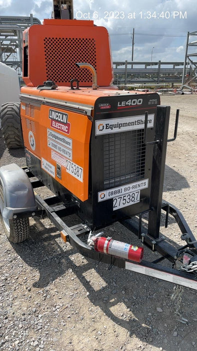 2022 Lincoln Electric LE400 Kubota V1505, Trlr, Cable Rack, Light Kit, ES Decals, T3