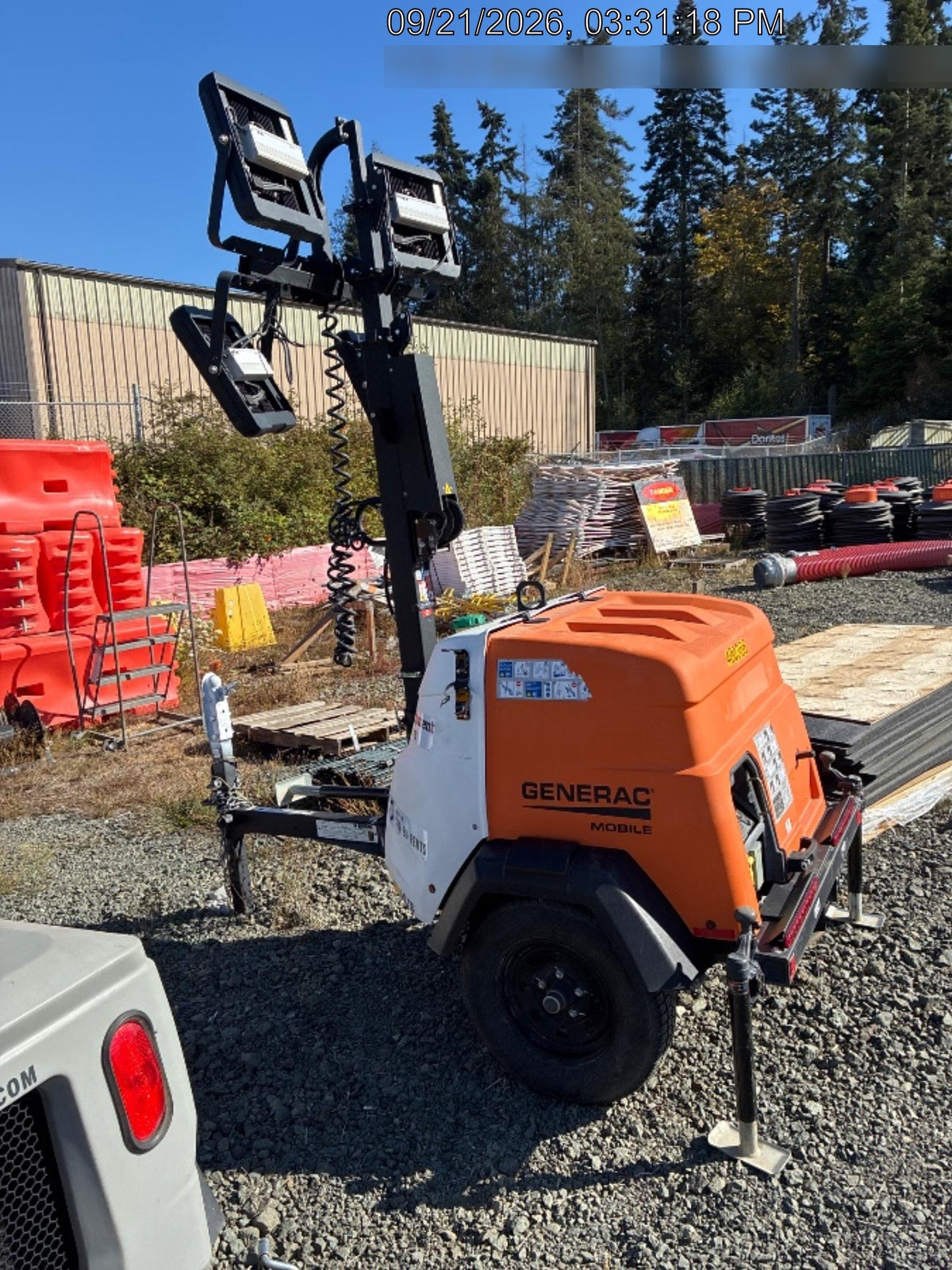 2024 Generac MLT2 Diesel, Flex Switch 120V Input, Powerzone Controller, 
(4) 320W LED Lights, 4kW Generator, 39.9 Gal Fuel Tank, 2" Ball, T3