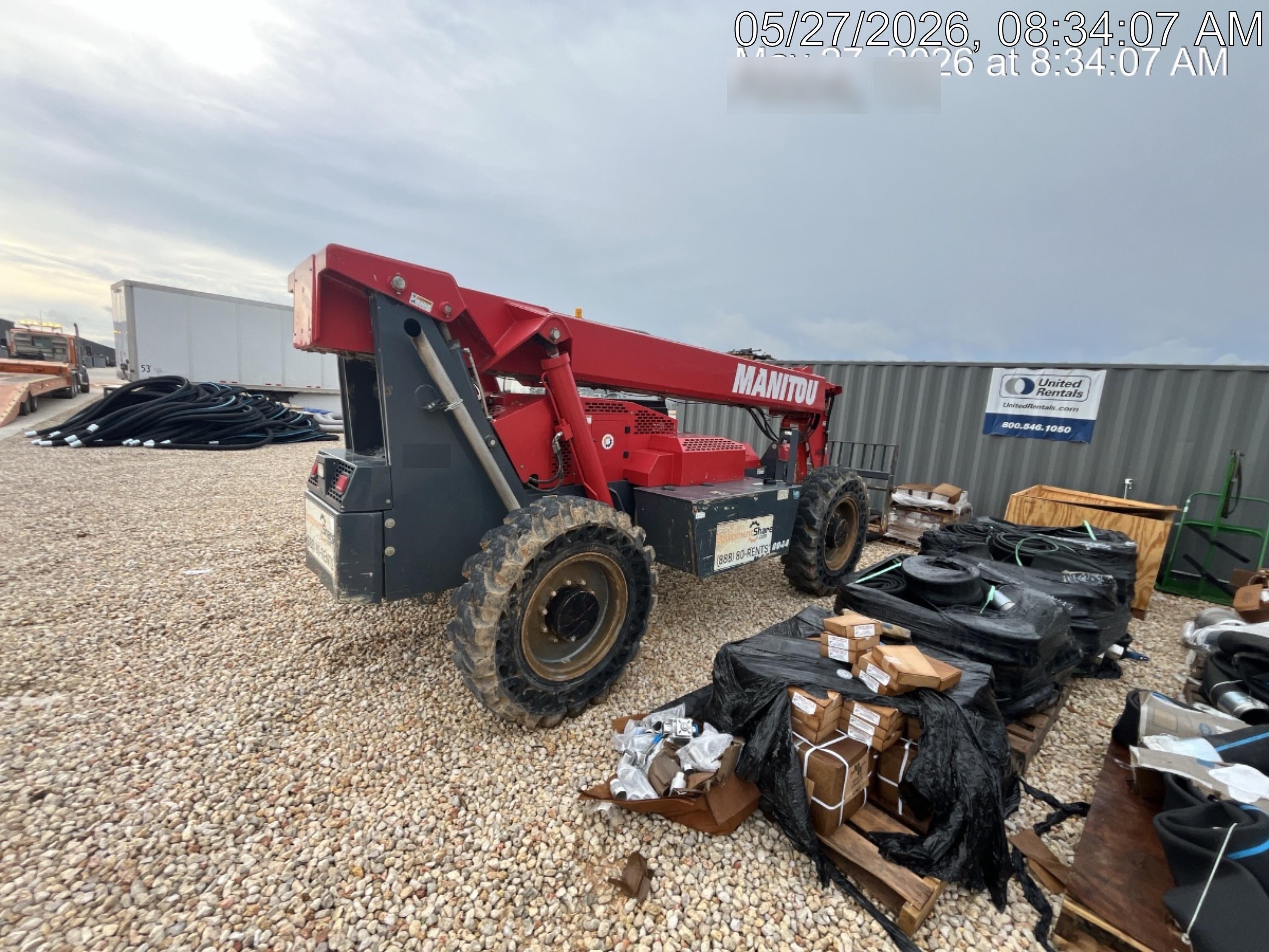 2019 Manitou MTA8044 MTA 8044 - 74 HP T4, Canopy, Worklights/Strobe, Beacon, 66" Carriage, 48" Forks, Solid Tires, Lift Hook, Aux Hydraulics