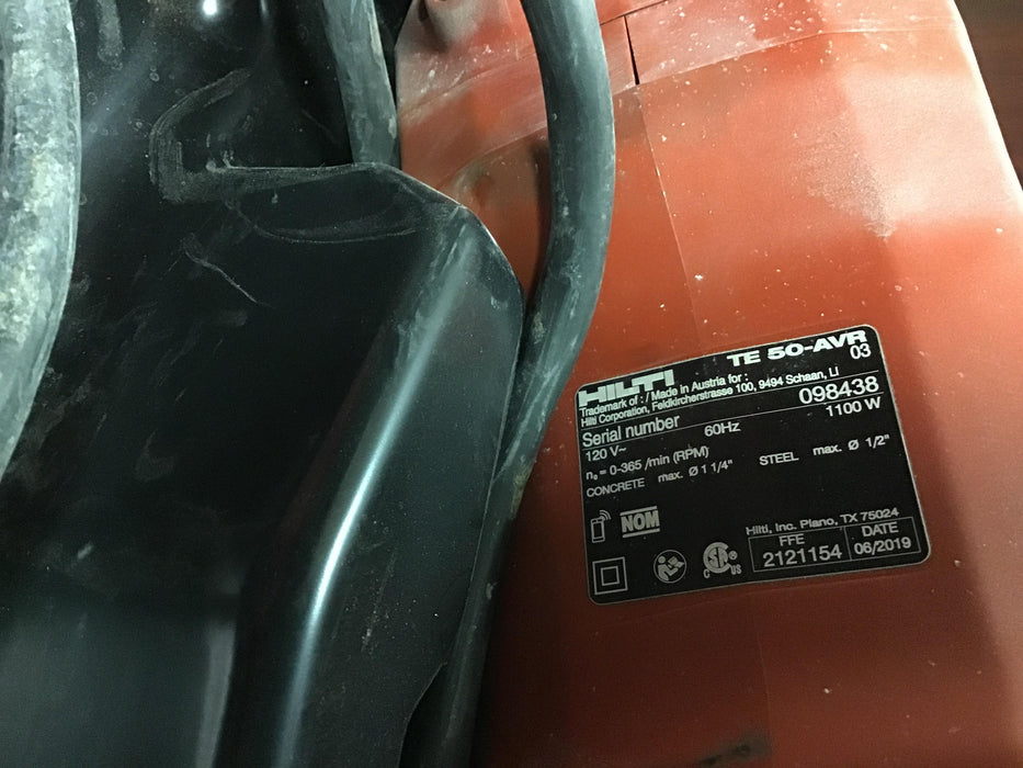 2019 HILTI TE 50-AVR