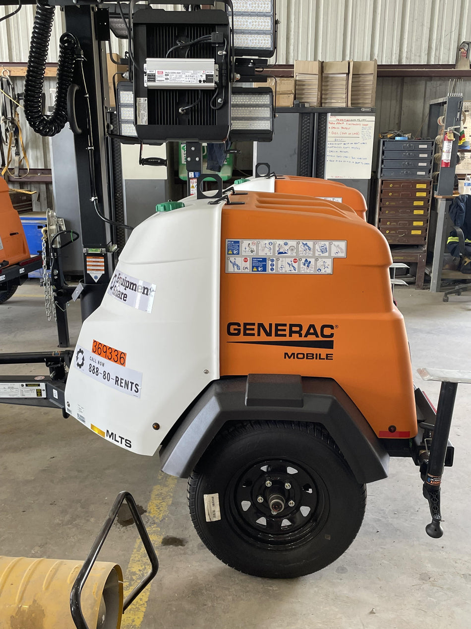 2023 Generac MLT2 Diesel, Flex Switch 120V Input, Powerzone Controller, 
(4) 320W LED Lights, 4kW Generator, 39.9 Gal Fuel Tank, 2" Ball, T3