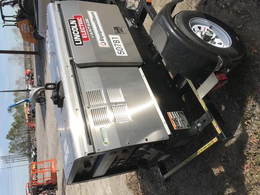 2019 Lincoln Electric Vantage 322 Welder Ready-Pak 3, Two wheel trailer, Fender and Light kit, Cable Rack
