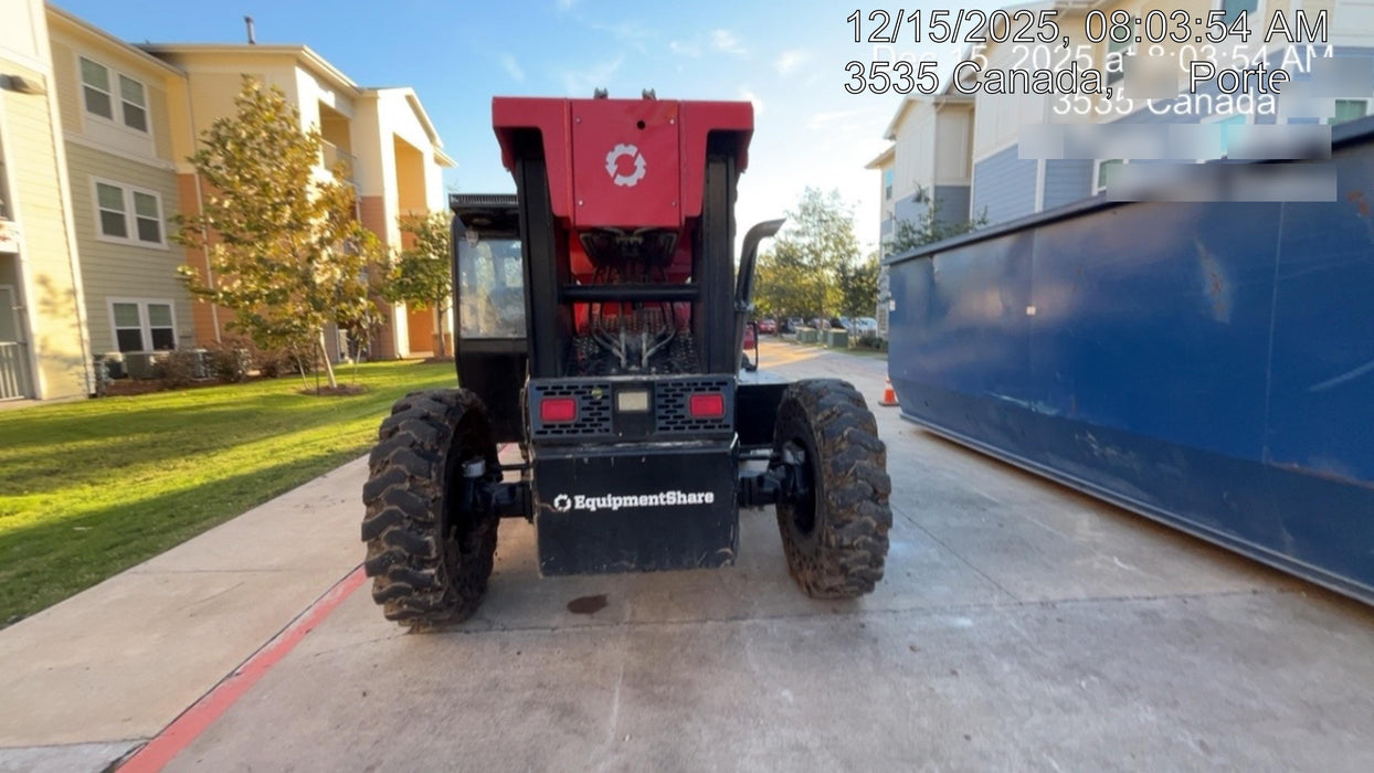 2019 Manitou MTA10055 Cab/Heat/Air, 120 HP, Solid Tires, Work Lights, Lift Hook, Auxiliary Hydraulics 66" Carriage and 60" Forks