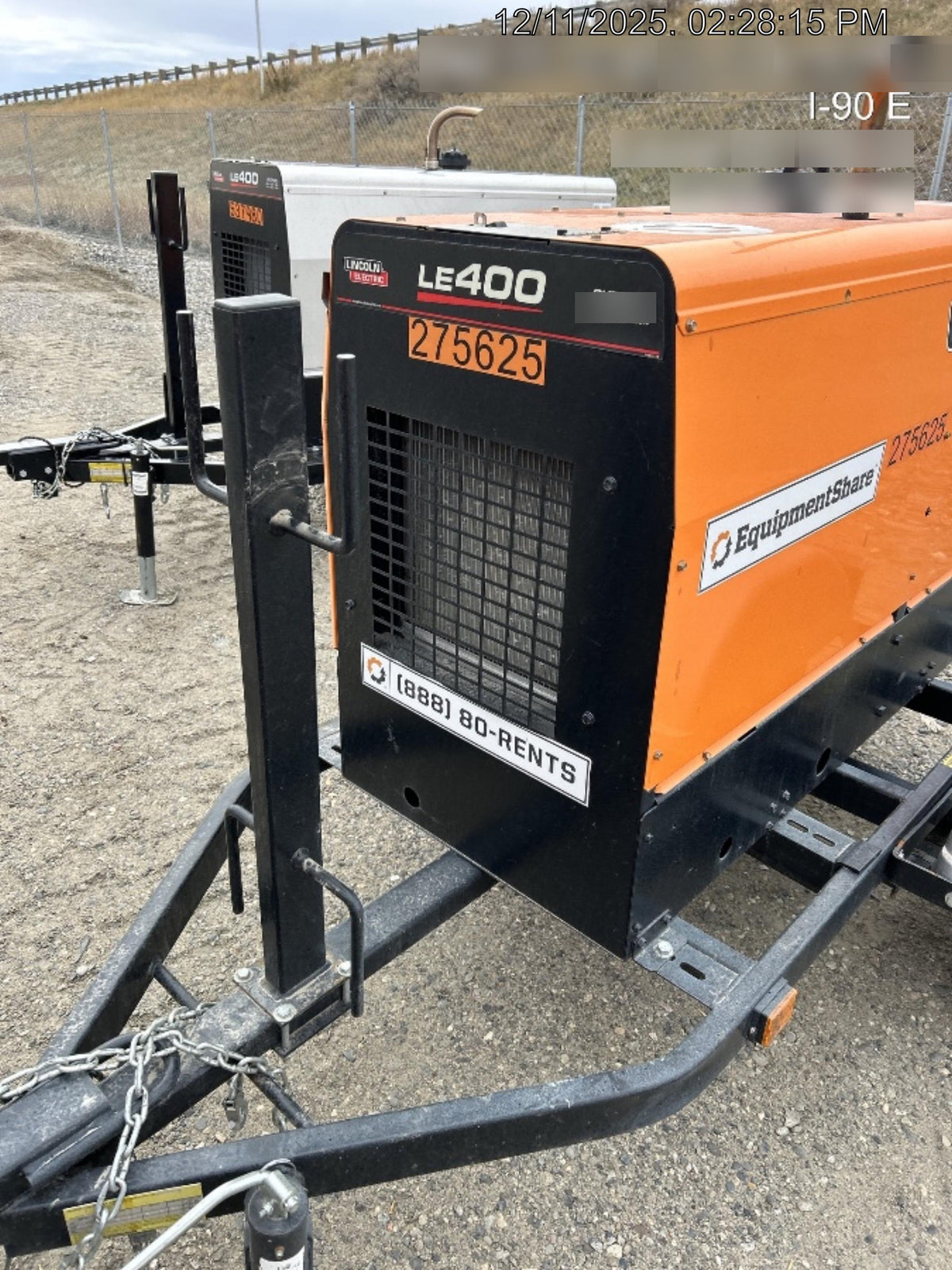 2022 Lincoln Electric LE400 Kubota V1505, Trlr, Cable Rack, Light Kit, ES Decals, T3