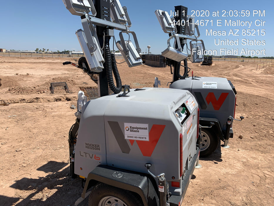 2019 Wacker Neuson LTV6K-LED Standard LED Towable Light Tower w/None