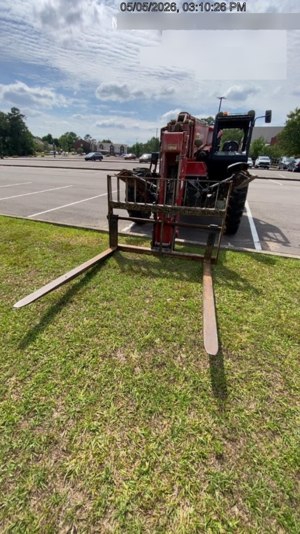 2019 Manitou MTA10055 Canopy, 120 HP, Solid Tires, Work Lights, Lift Hook, Auxiliary Hydraulics 66" Carriage and 60" Forks