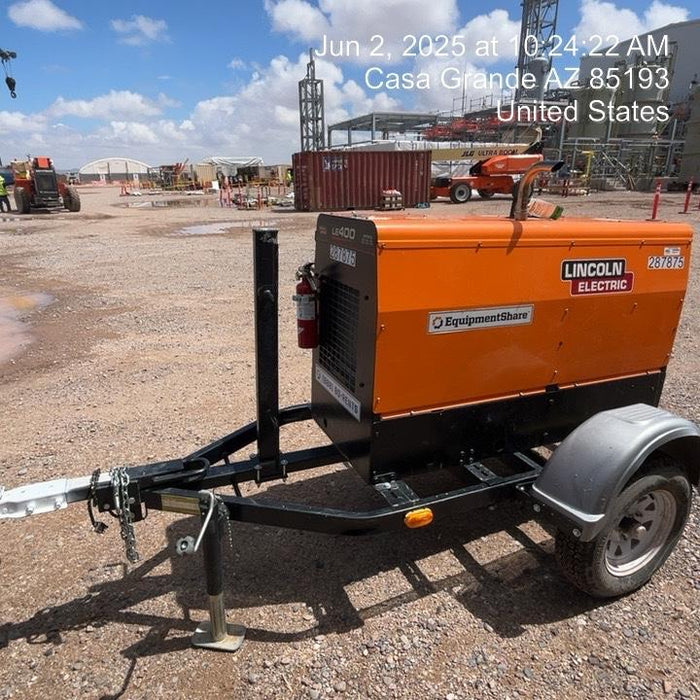 2023 Lincoln Electric LE400 Kubota V1505, Trlr, Cable Rack, Light Kit, ES Decals, T3