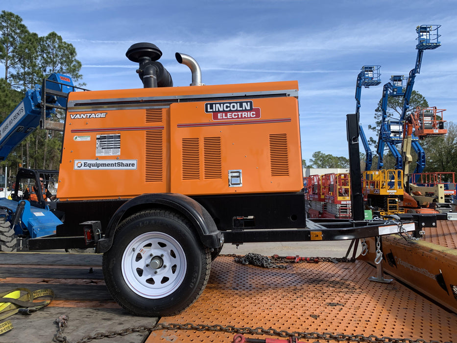 2021 Lincoln Electric Vantage 549X Ready Pak 3, ORANGE (includes trailer, cable rack, fender light kit)