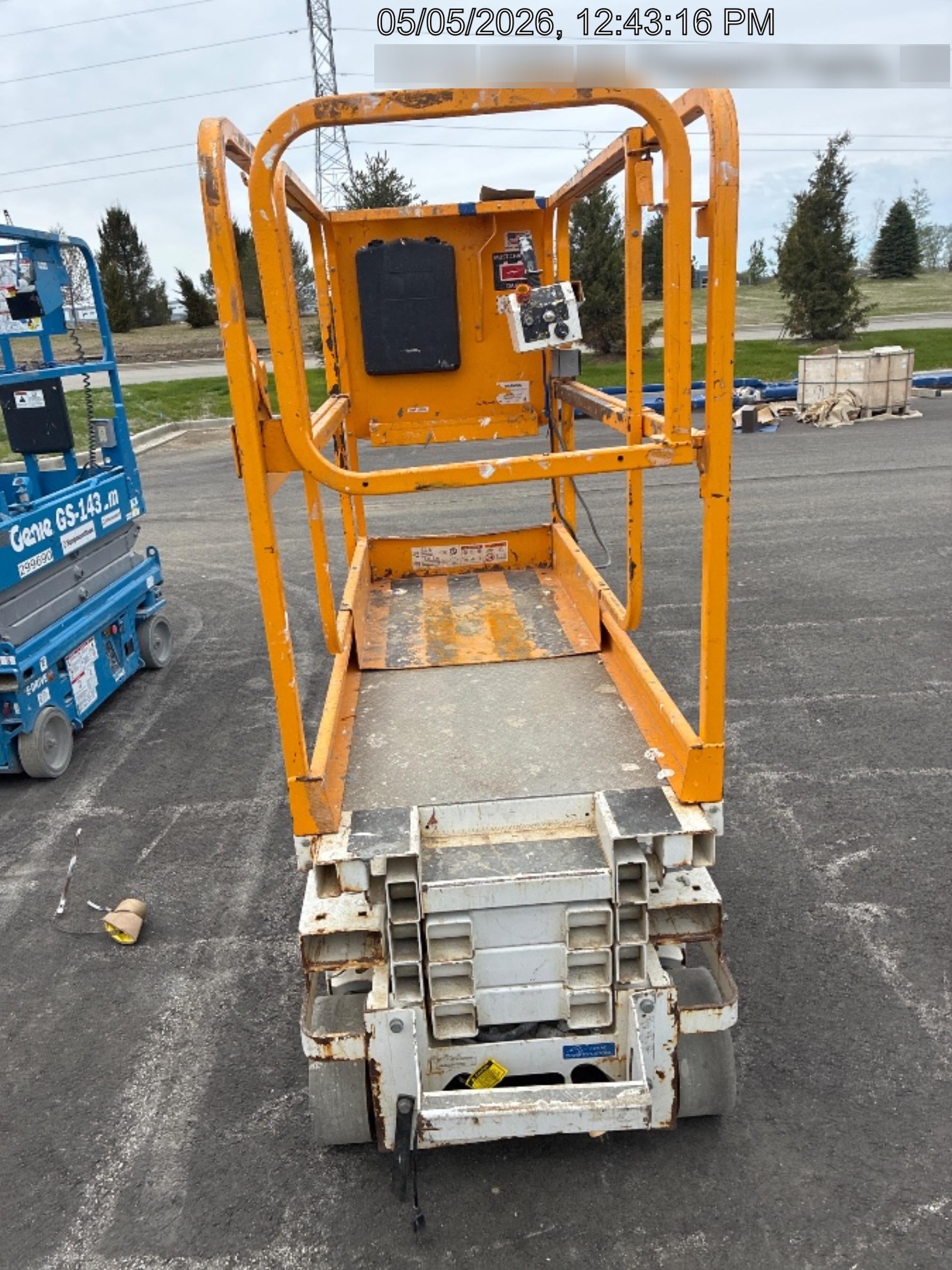 Custom Equipment HB-1430 <ul>
 <li>Hy-Brid Scissor Lift</li>
  <li>Platform capacity up to 670 lbs.</li>
  <li>Working height up to 20 ft</li>
  <li>Weighs under 1,700 lbs.</li>
  <li>Non-marking wheels </li>
</ul>