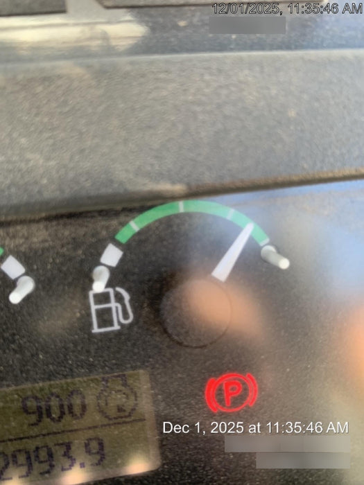 2019 John Deere 410L 4WD, CAB/HVAC, Standard Dipperstick, ISO Controls, Rear Aux Hydraulics, Manual QC w/1.5 Yd Bucket w/Forks, 24" Bucket