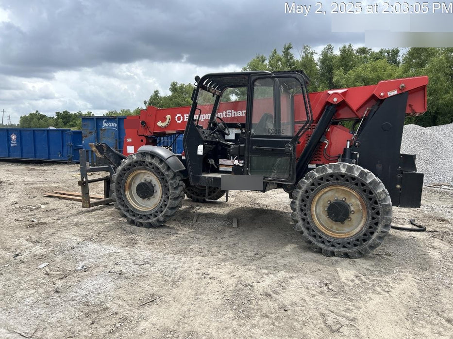 2019 Manitou MTA12042 Cab/Heat/Air, 120 HP, Solid Tires, Work Lights, Lift Hook, Auxiliary Hydraulics 66" Carriage and 60" Forks